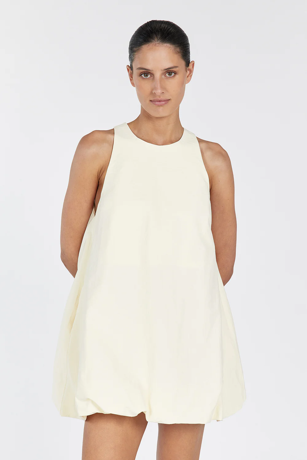 RENEE BUTTER HIGH NECK MINI DRESS - Gamepaces