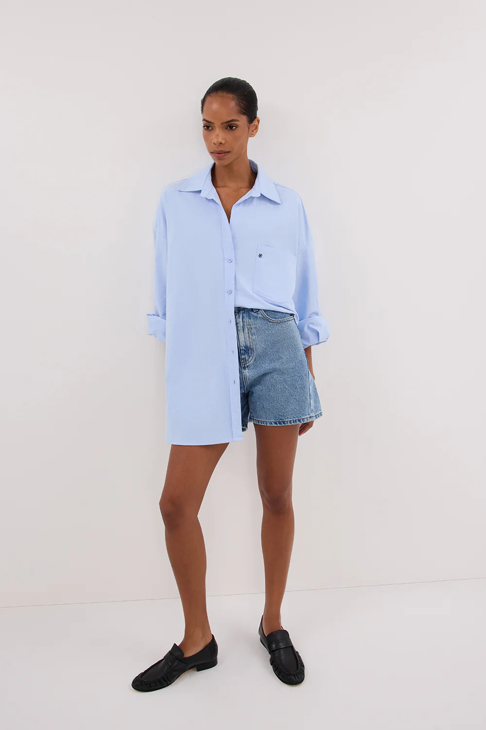 FINN MEDIUM BLUE DENIM SHORT - Gamepaces