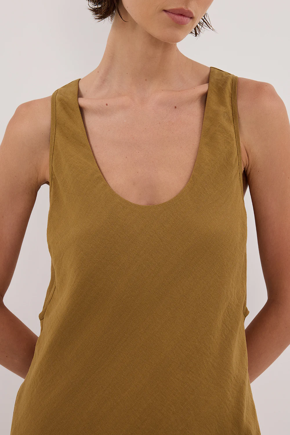 SHILOH FERN SCOOP NECK DRESS - Gamepaces