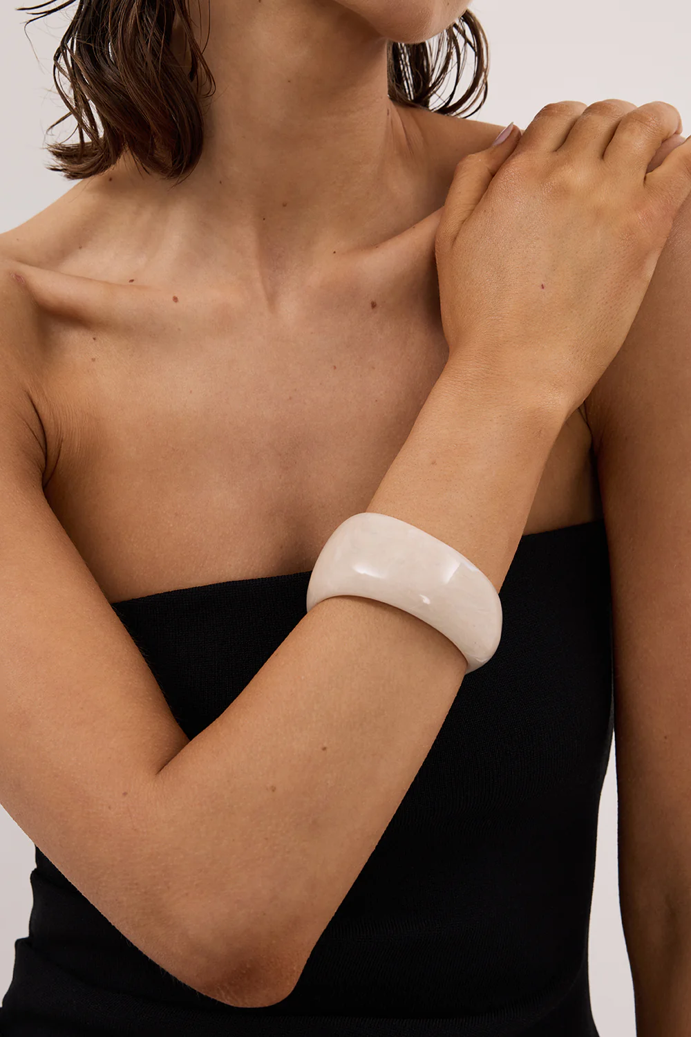 ANNA ROSSI OBESESSED CREAM BANGLE - Gamepaces