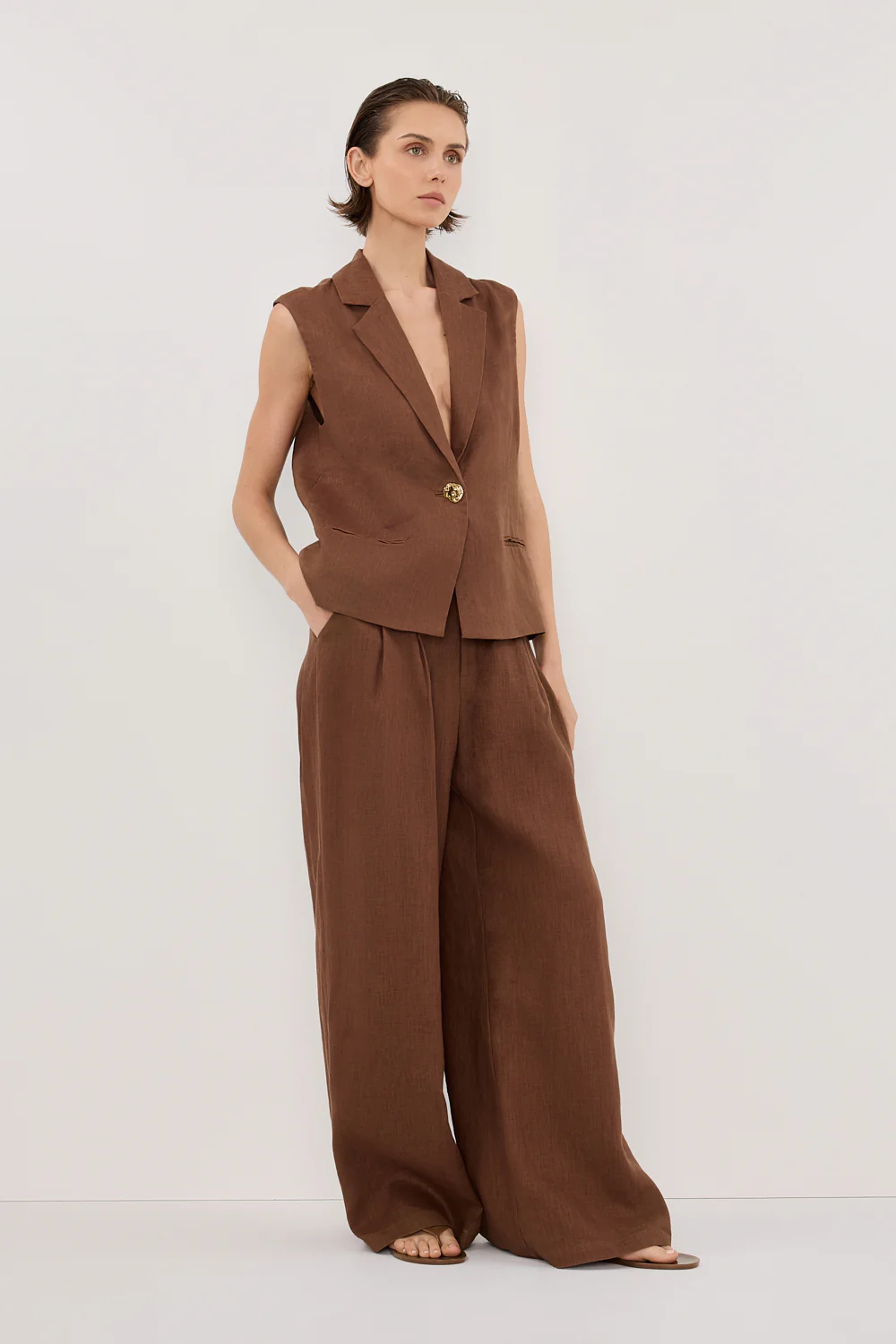 HOLDEN FONDANT LINEN PANT - Gamepaces