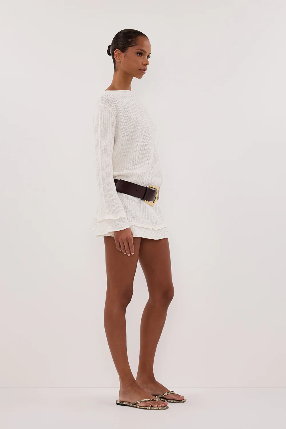 MAX IVORY KNIT MINI DRESS - Gamepaces