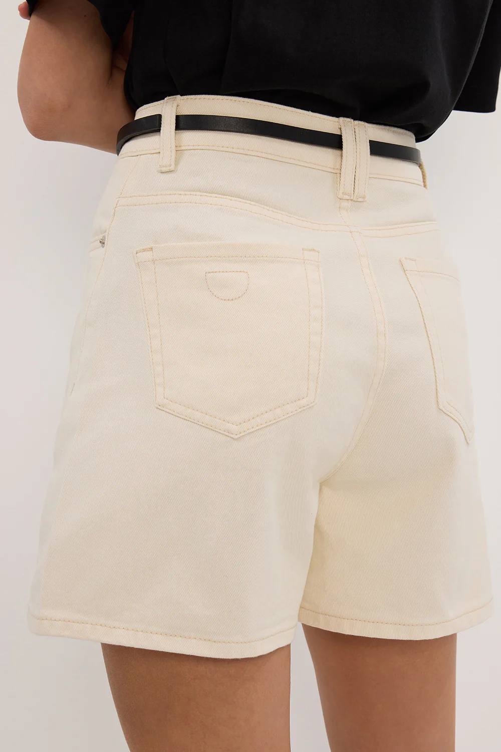 FINN CREAM DENIM SHORT - Gamepaces