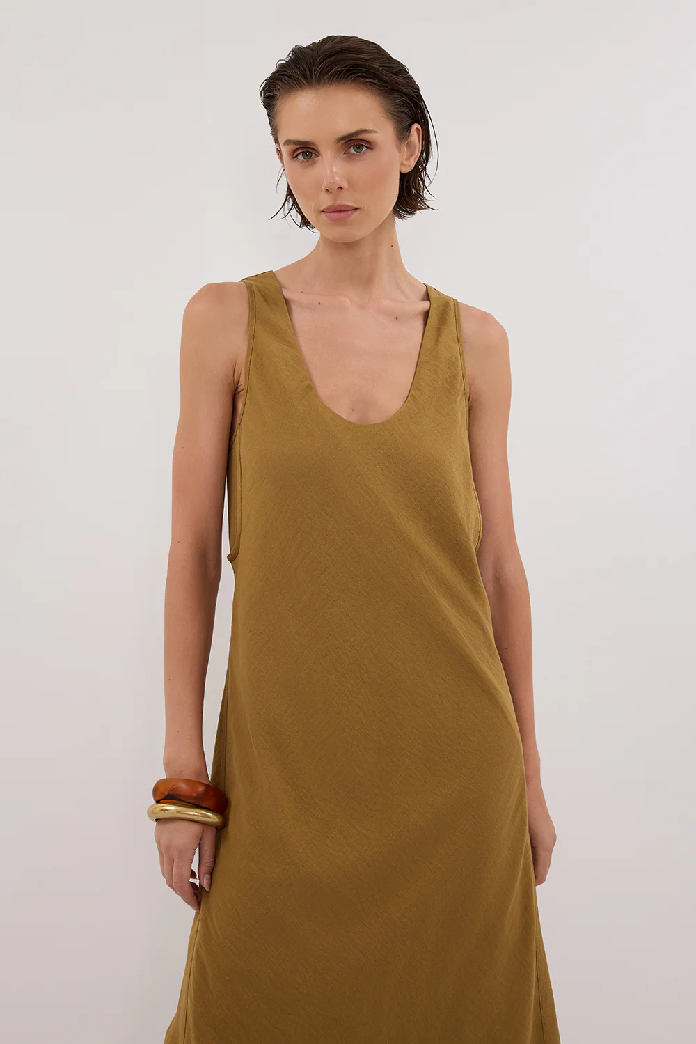 SHILOH FERN SCOOP NECK DRESS - Gamepaces