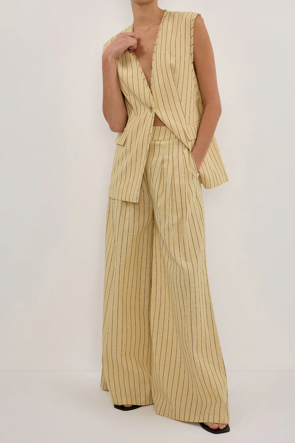 OLLIE DUNE STRIPE WIDE LEG PANT - Gamepaces