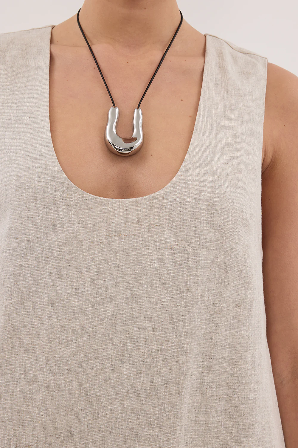 LOTUS NATURAL LINEN MINI DRESS - Gamepaces