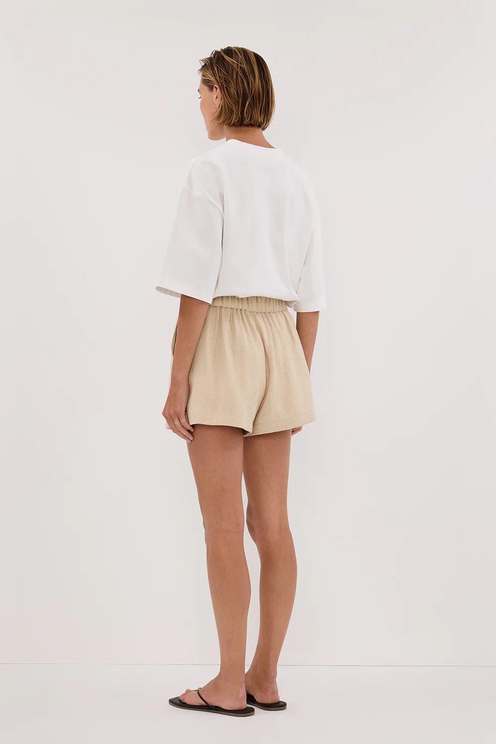 FRANKIE OAT TWEED ELASTIC SHORT - Gamepaces