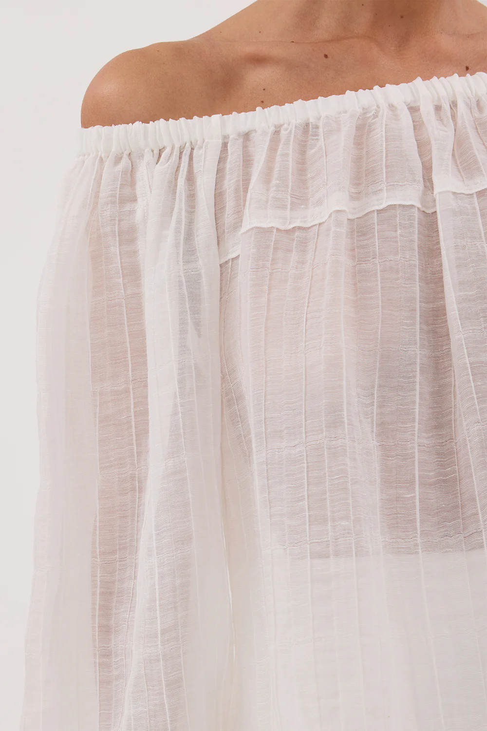 TAHITI WHITE LONG SLEEVE TOP - Gamepaces