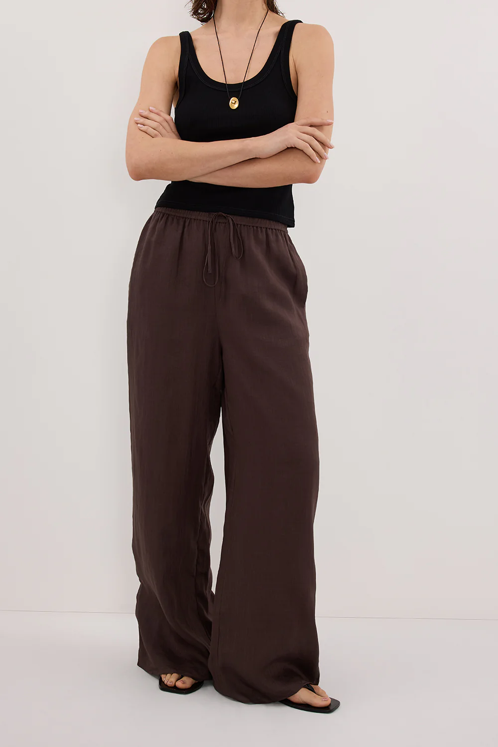 GINNY DARK CHOC RAMIE PANT - Gamepaces