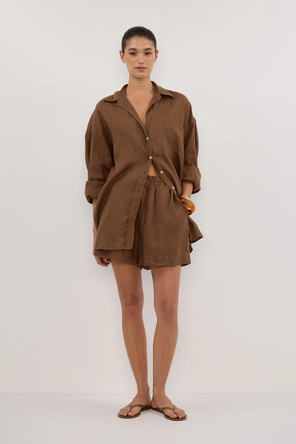 LUNE FONDANT LINEN SHORT - Gamepaces