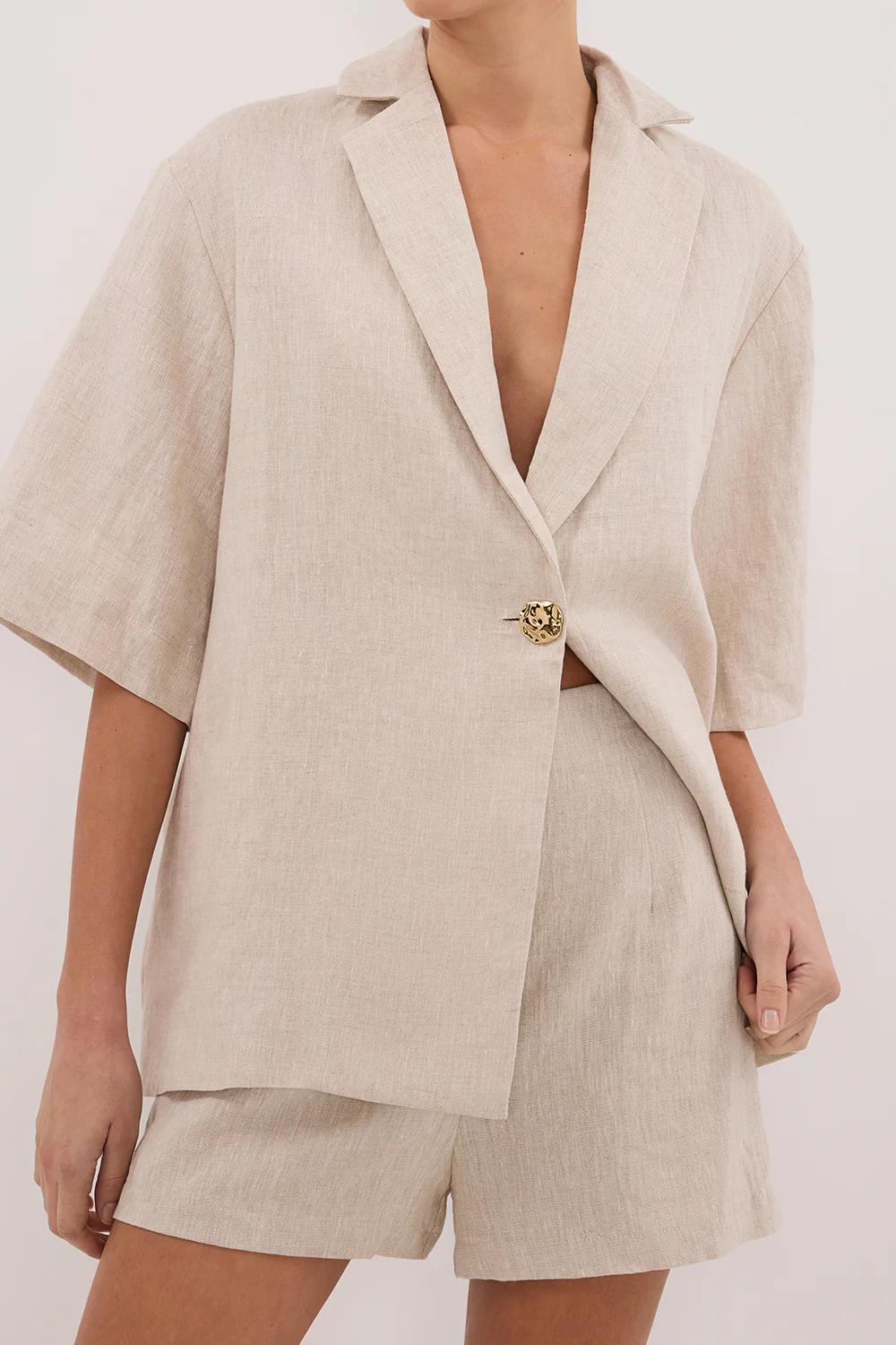 CORY NATURAL LINEN SHORT - Gamepaces