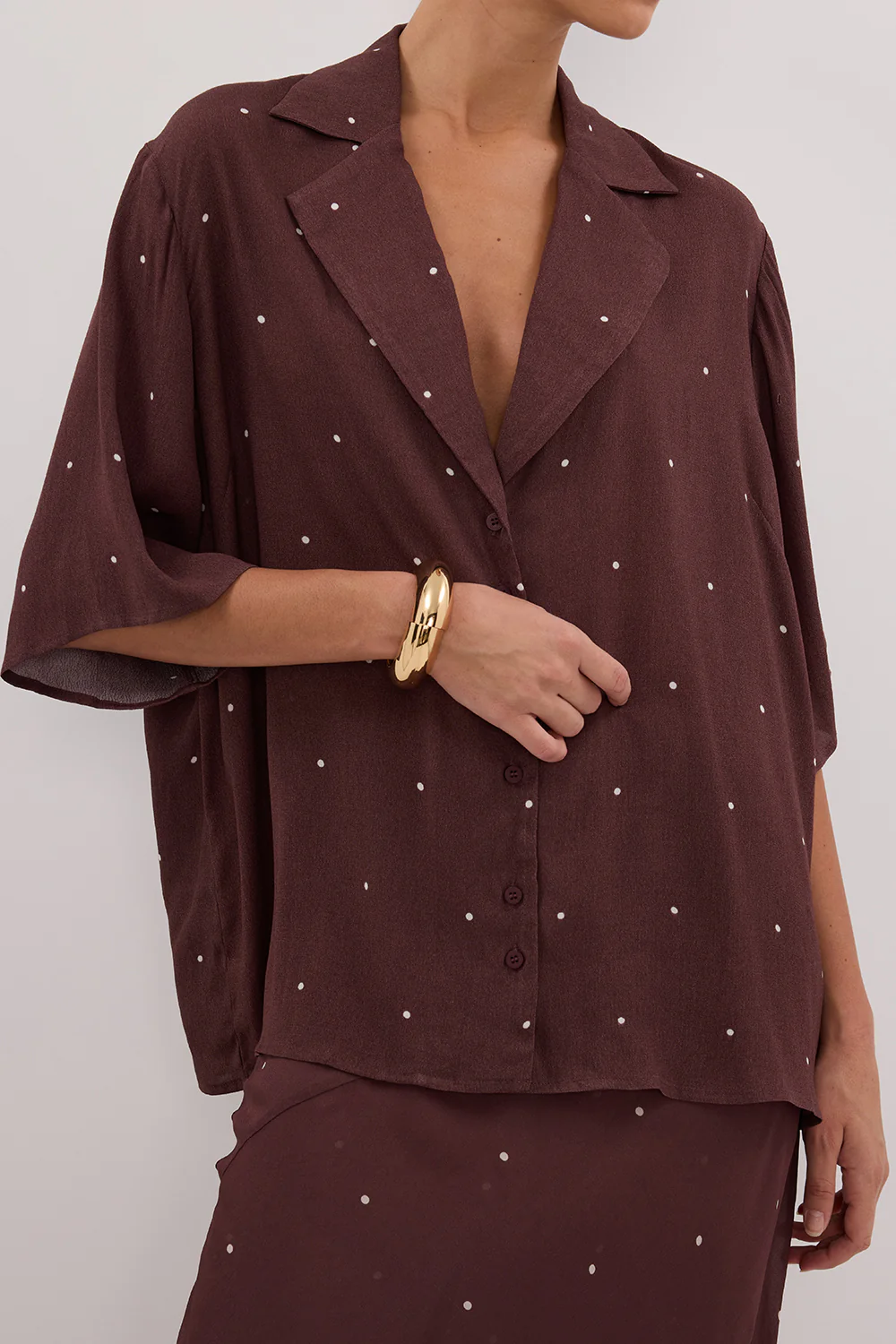 MELROSE WALNUT SHORT SLEEVE SHIRT - Gamepaces