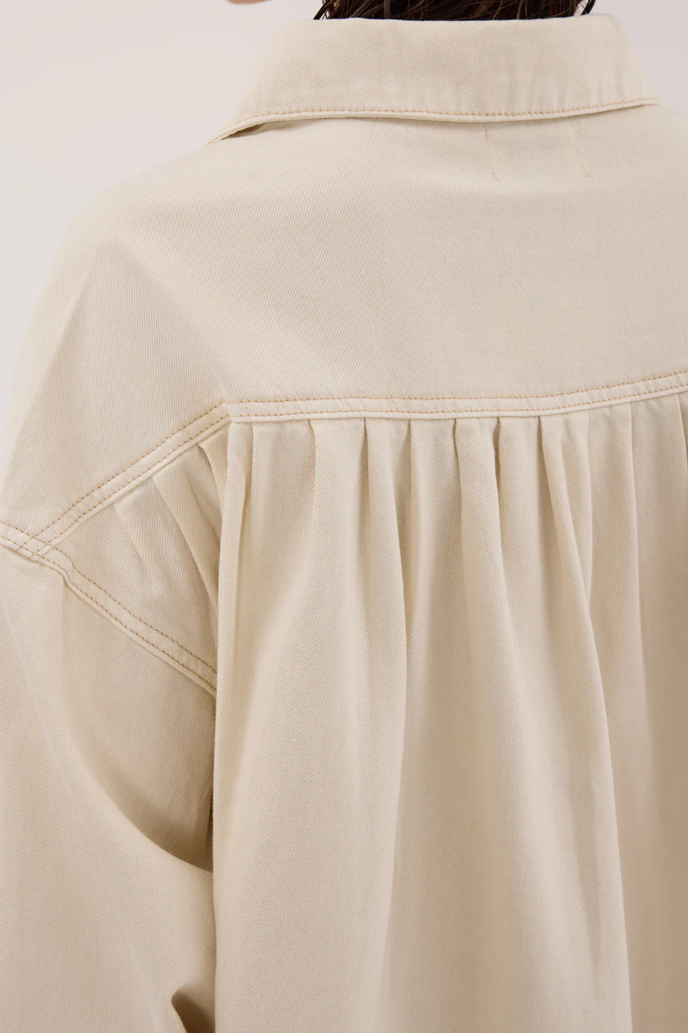 ASHTON NATURAL OVERSIZED DENIM SHIRT - Gamepaces