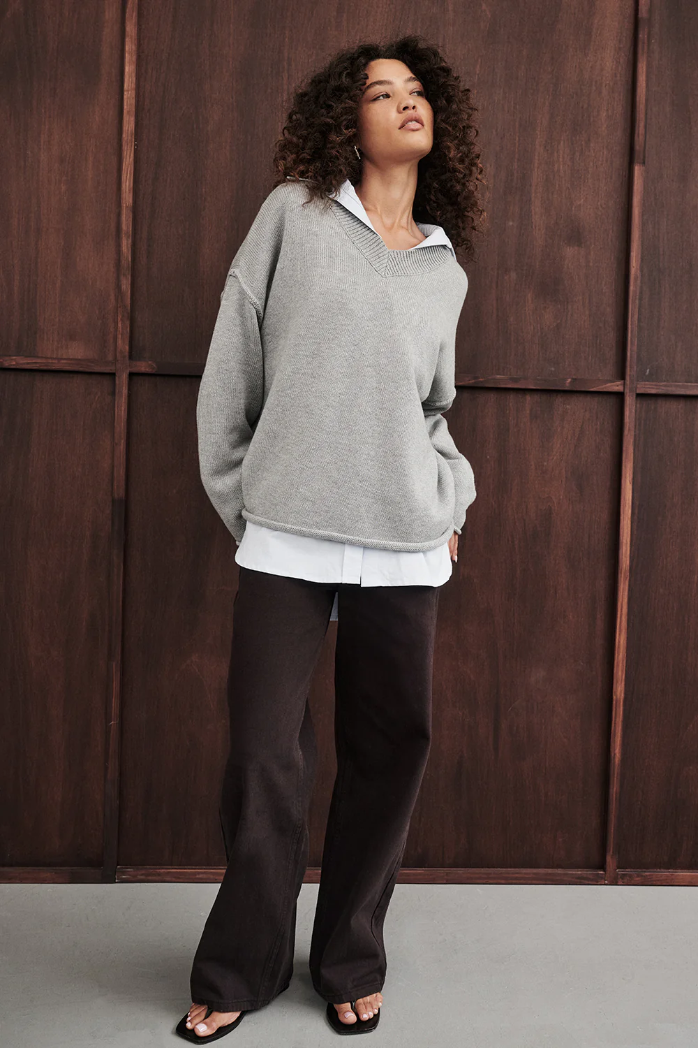 REAGAN 2.0 BURNT CHOC SLOUCHY JEAN - Gamepaces