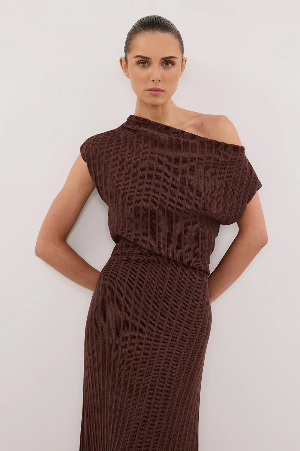 BOWIE WALNUT KNIT MAXI DRESS - Gamepaces