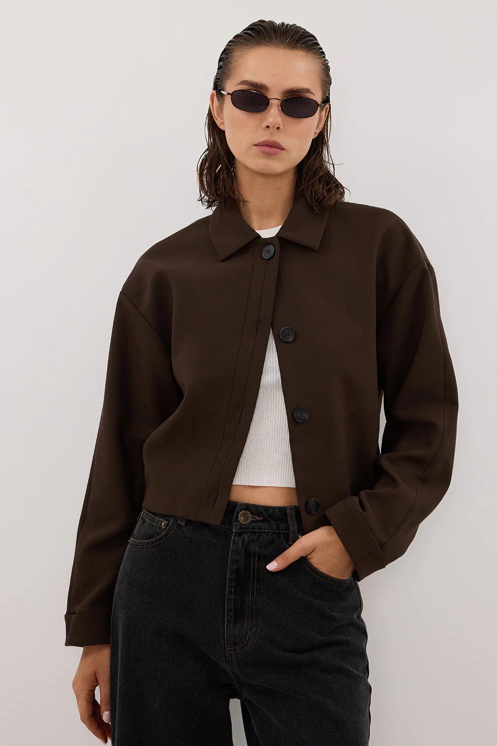 LEX DARK CLOVER CROPPED JACKET - Gamepaces