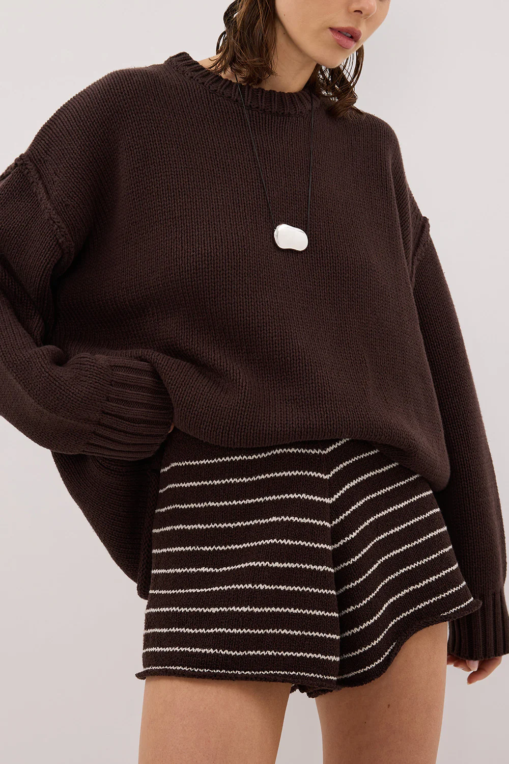 ASPEN CHOC STRIPE KNIT SHORT - Gamepaces