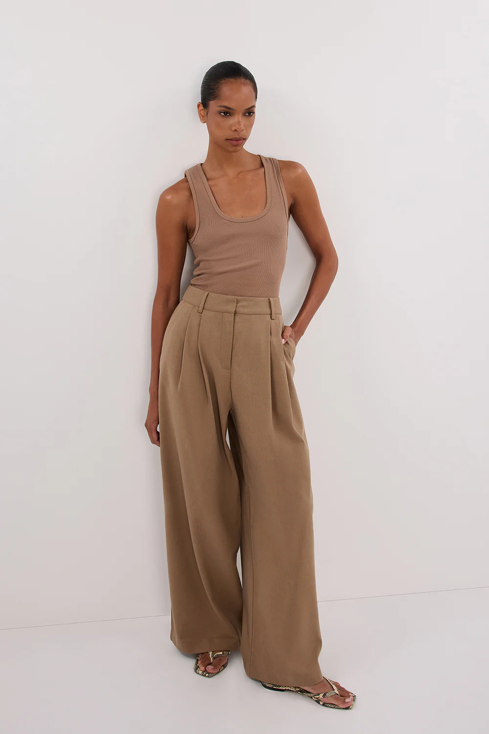 CELINA TAN PANT - Gamepaces