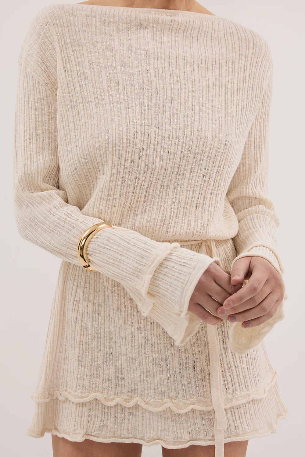 MAX NATURAL KNIT MINI DRESS - Gamepaces