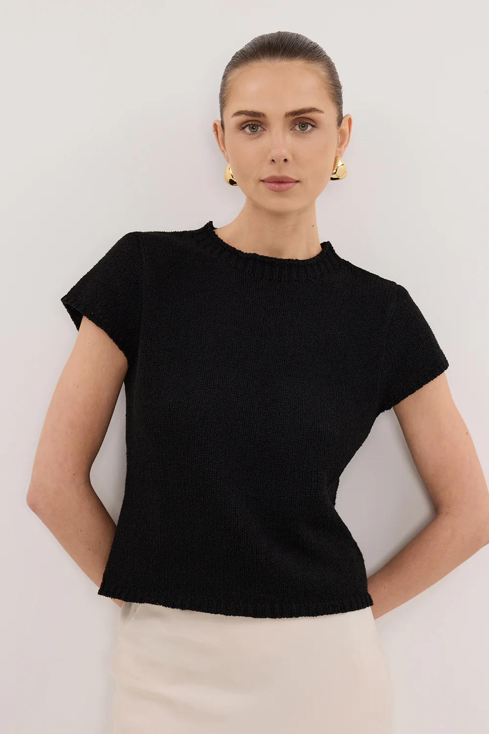 LEO BLACK KNIT TOP - Gamepaces
